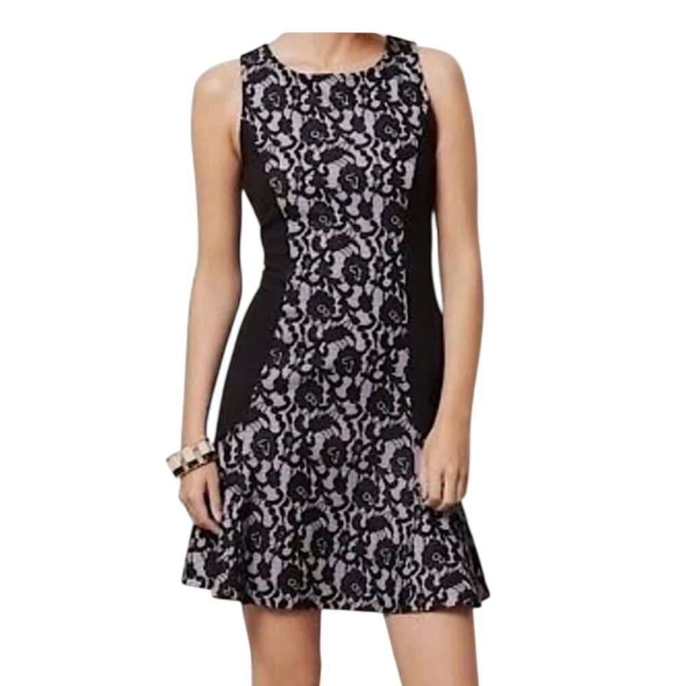 Maeve Women Black Lace Flance Party Dress Size Small
